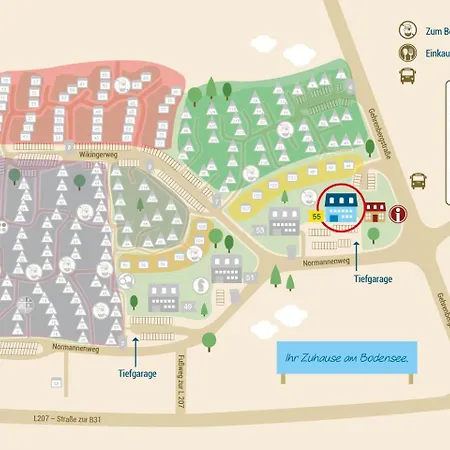 Ferienwohnpark Ein-zimmer-apartment 55 10 公寓 *
